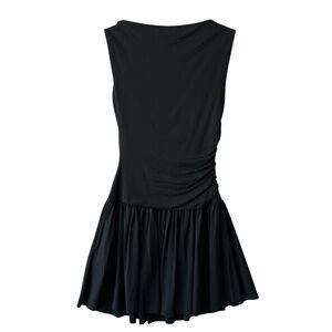 Ever New Black Ruched Sleeveless Mini Dress. Sz: 2